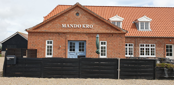 Foto af Mandø Kro som eksempel på bygningsarven på Mandø.